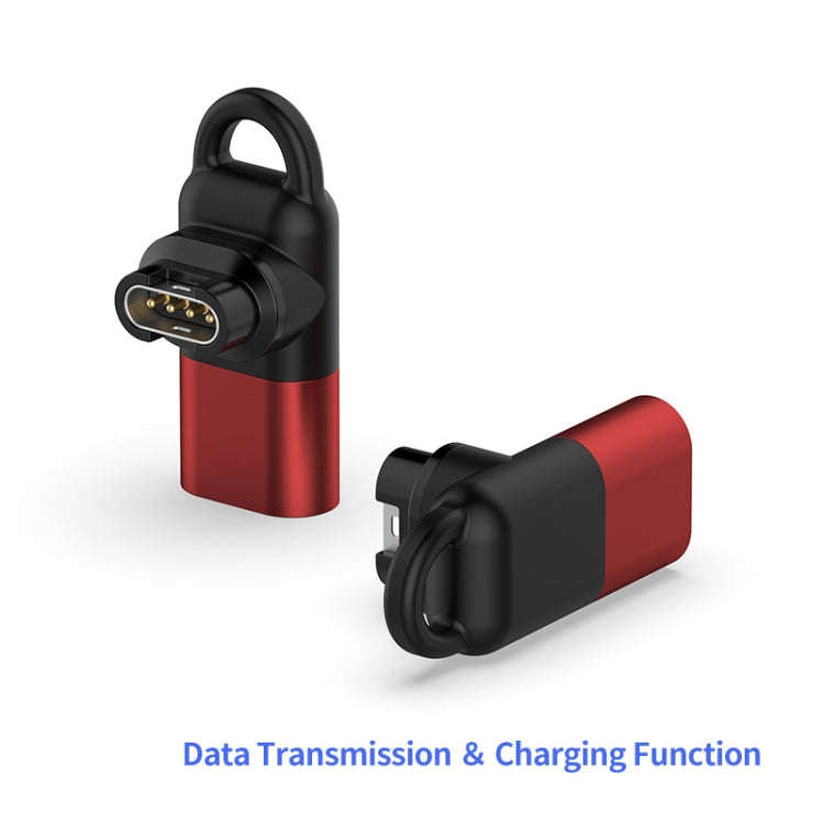 JUNSUNMAY For Garmin Venu 3 / Venu 3S Smart Watch Charging Data Sync Adapter, Interface:8 Pin Port