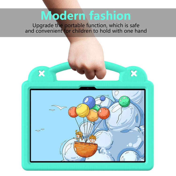 For Huawei MatePad SE 11 2024 Handle Kickstand Children EVA Shockproof Tablet Case(Mint Green)