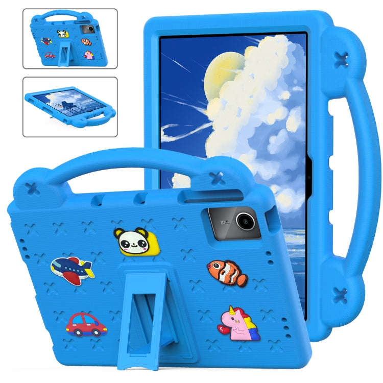 For Huawei MatePad SE 11 2024 Handle Kickstand Children EVA Shockproof Tablet Case(Sky Blue)