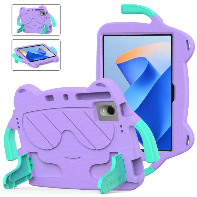 For Huawei MatePad 11 2023/2021 Ice Baby EVA Shockproof Hard PC Tablet Case(Light Purple+Mint Green)