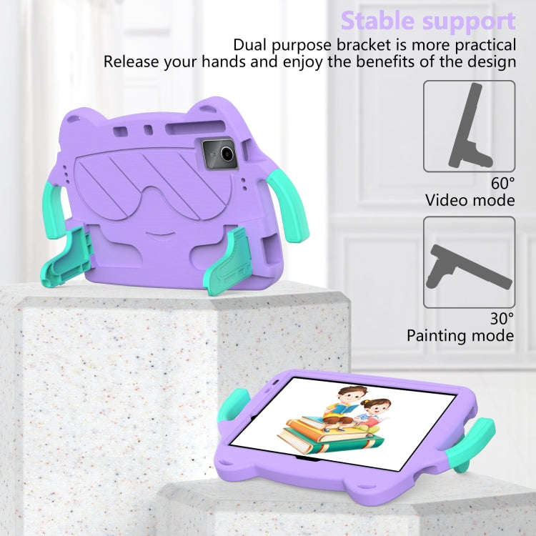 For Huawei MatePad 11 2023/2021 Ice Baby EVA Shockproof Hard PC Tablet Case(Light Purple+Mint Green)
