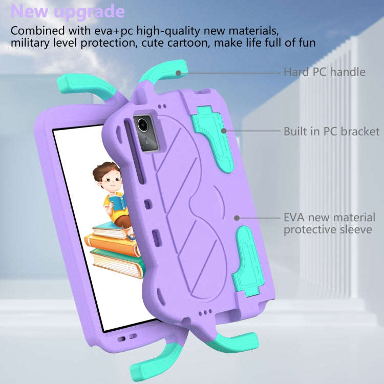 For Huawei MatePad 11 2023/2021 Ice Baby EVA Shockproof Hard PC Tablet Case(Light Purple+Mint Green)