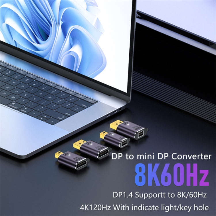 DP1.4 Male to DP 1.4 Female Adapter 8K 60Hz HD Video Transmission Expanding