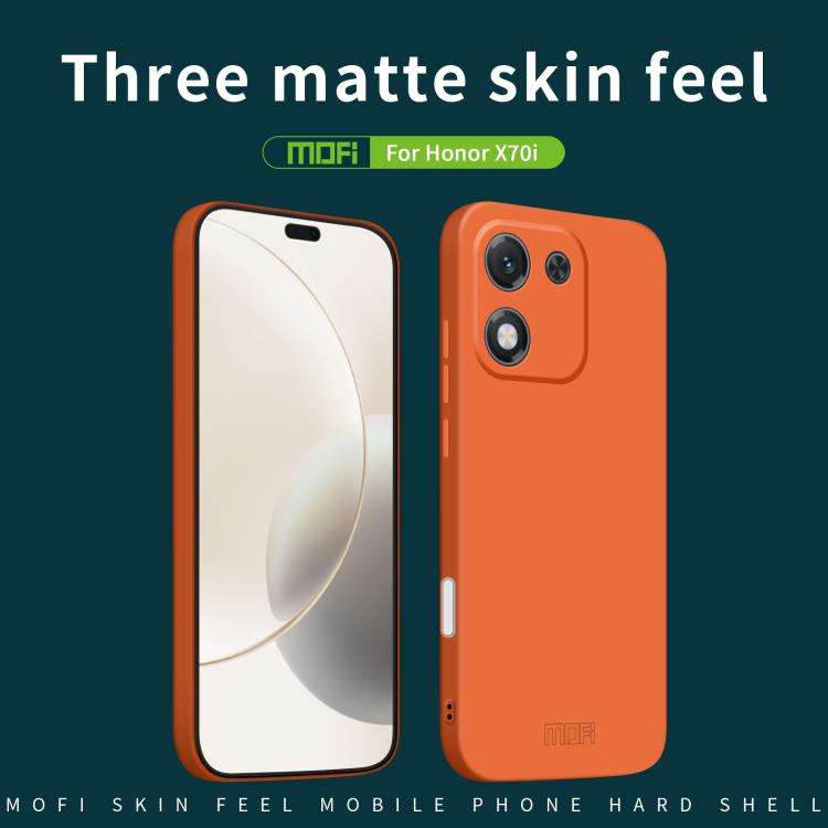 For Honor X70i MOFI Qin Series Skin Feel All-inclusive PC Phone Case(Gray)