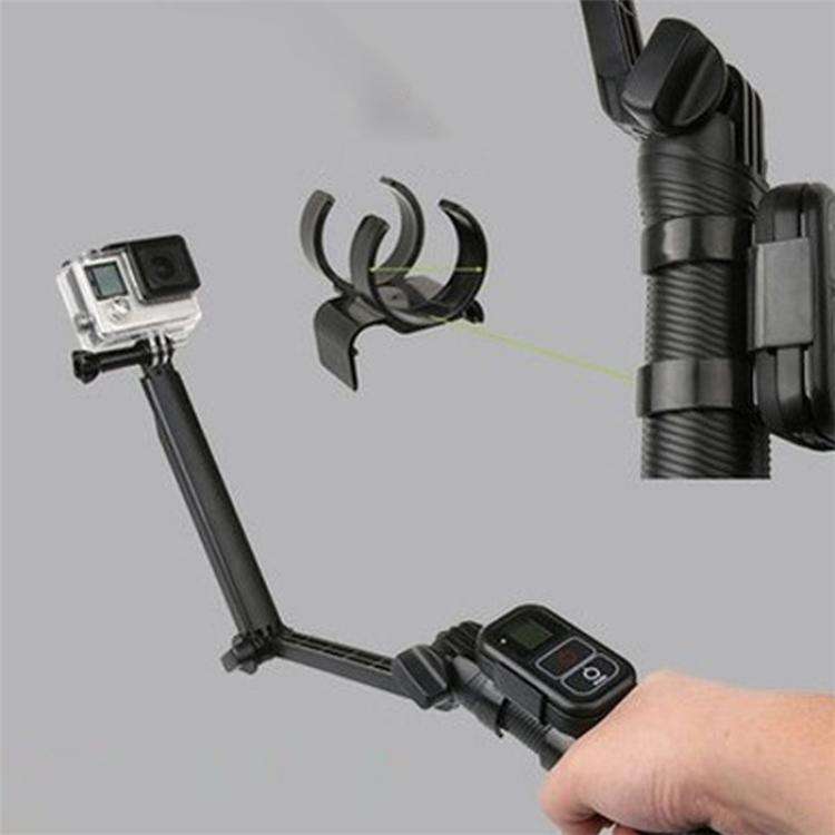 G087 Black WiFi Remote Clip Holder Compatible with GoPro Selfie Stick Mount Remote Clip