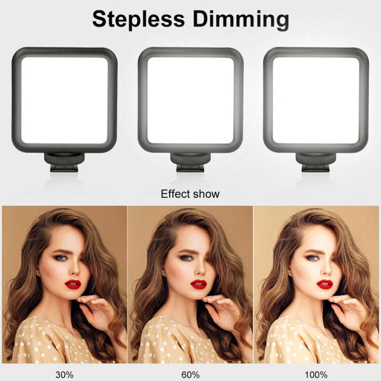 VLOGLITE W49S Adjustable Brightness Mini Beauty Video Light Photography Live Streaming LED Fill L...