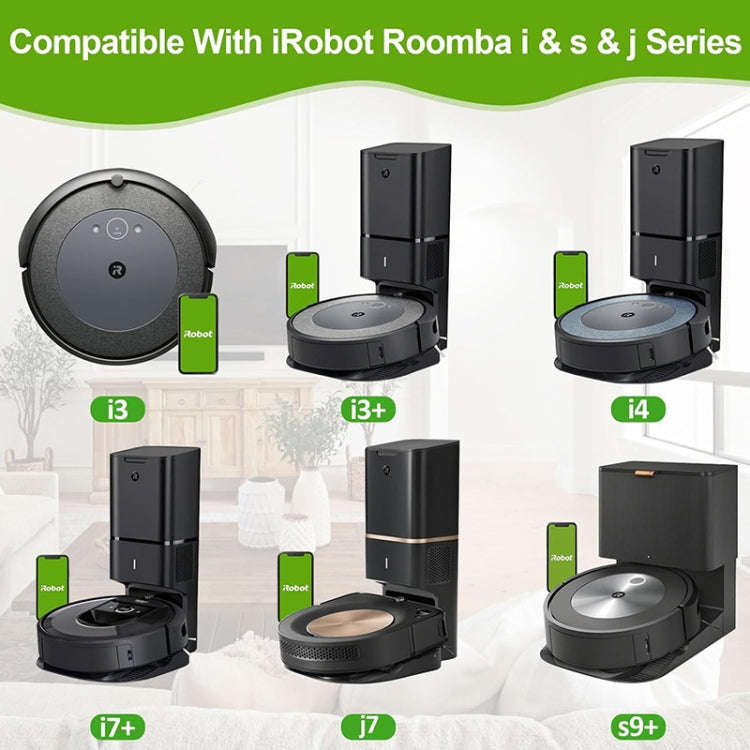 JUNSUNMAY 5pcs For iRobot Roomba i & s & j Series  i8 / i8+ / s9 / s9+ Vacuum Bags Automatic Disp...