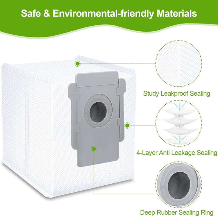 JUNSUNMAY 5pcs For iRobot Roomba i & s & j Series  i8 / i8+ / s9 / s9+ Vacuum Bags Automatic Disp...