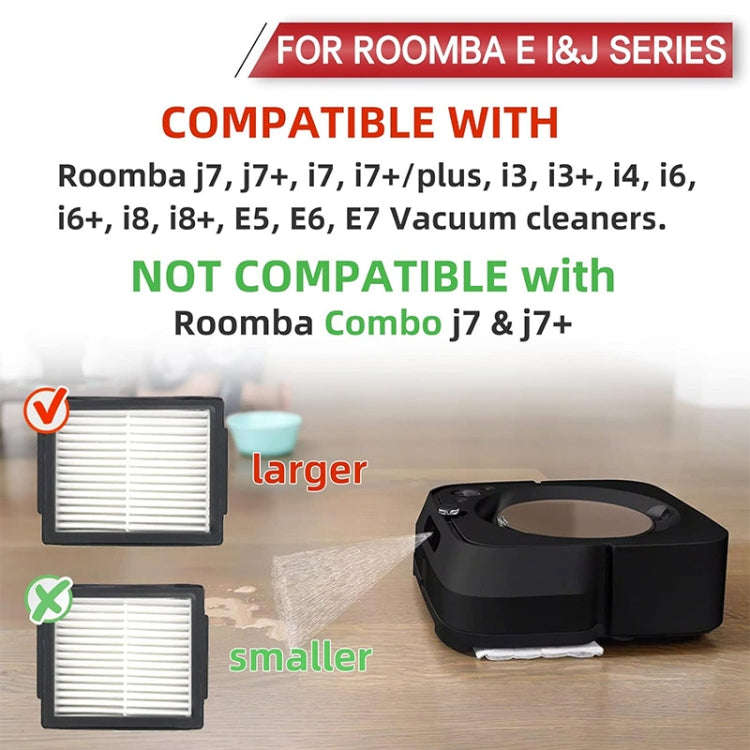 JUNSUNMAY 6pcs Clean Filter Replacement for iRobot Roomba E6 / E7