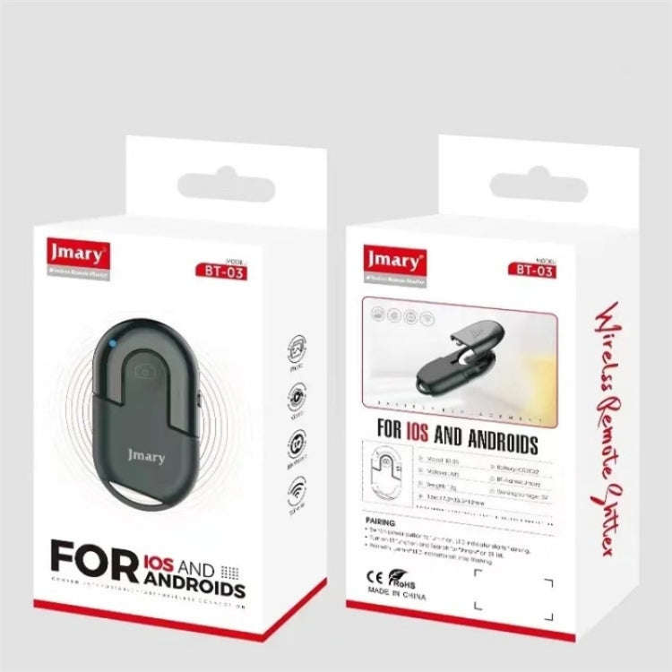 JMARY BT-03 Portable Wireless Bluetooth Selfie Remote Control For iOS / Android