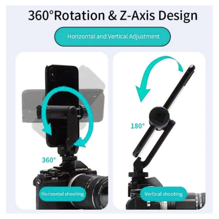 JMARY BH-05 360-Degree Rotating Mount Camera Holder Smartphone Clamp Bracket