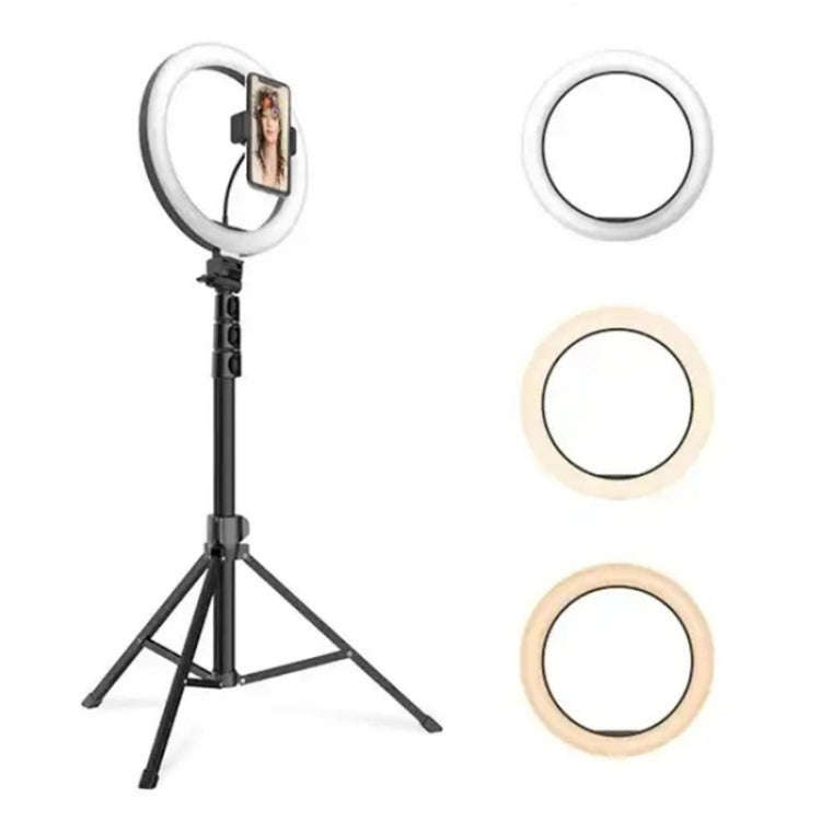 JMARY FM-536A 10 inch Ring Live Fill Light Streaming Stand Beauty Light Set