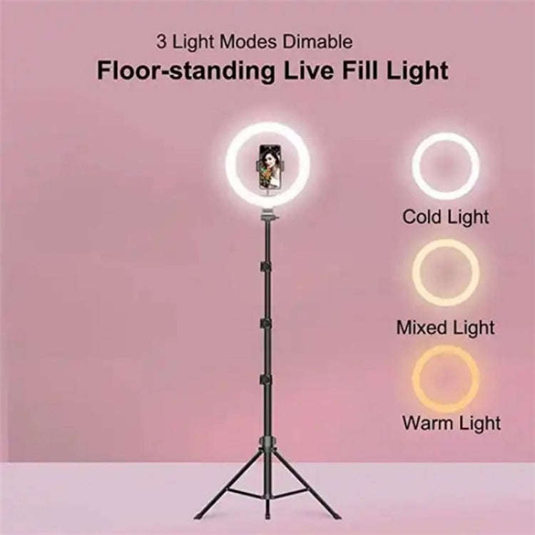 JMARY FM-536A 10 inch Ring Live Fill Light Streaming Stand Beauty Light Set