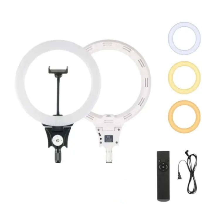 JMARY FM-12R Photography LED Fill Light 12-inch Video Recording Ring Light(EU Plug)