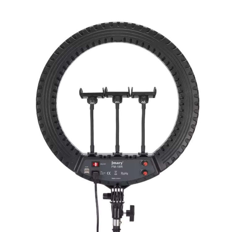 JMARY FM-18R LED Beauty Ring Light 18-inch Photography Live Streaming Fill Light(EU Plug)