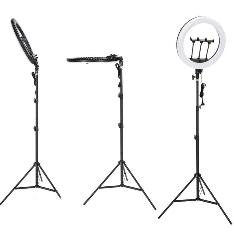 JMARY FM-18R LED Beauty Ring Light 18-inch Photography Live Streaming Fill Light(EU Plug)