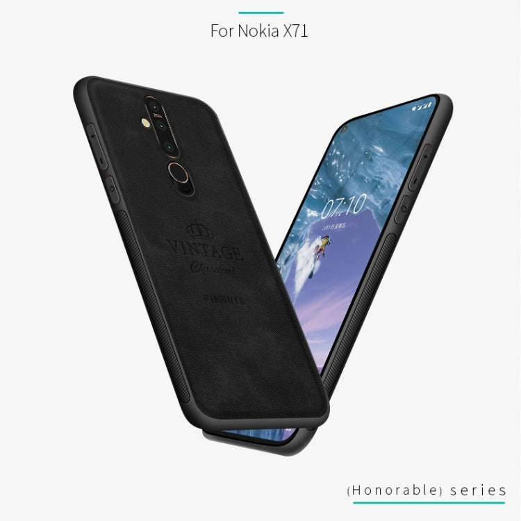 PINWUYO Shockproof Waterproof Full Coverage PC + TPU + Skin Protective Case for Nokia X71(Blue)