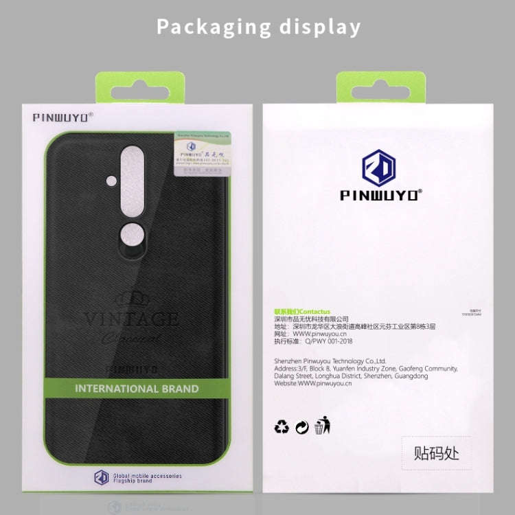 PINWUYO Shockproof Waterproof Full Coverage PC + TPU + Skin Protective Case for Nokia X71(Blue)