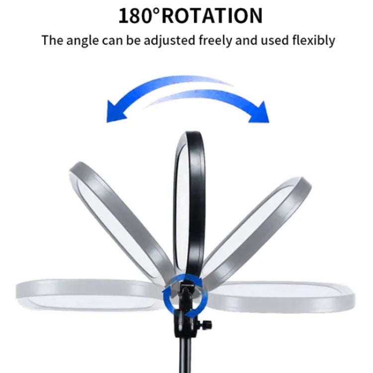 JMARY FM-58R Live Streaming Photography Fill Light 180-Degree Rotatable 9-inch LED Light