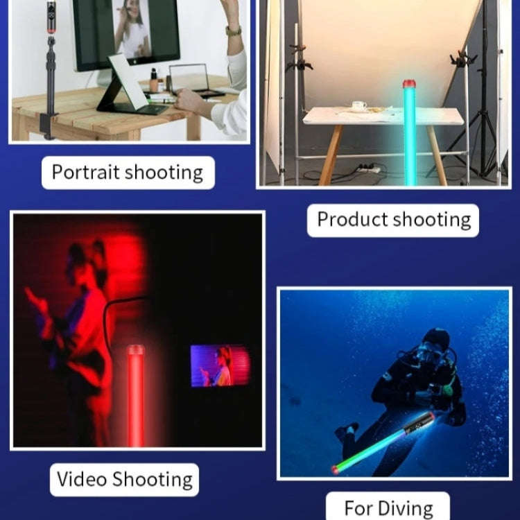 JMARY FM-128RGB Handheld LED Fill Light Outdoor Photography Light Waterproof RGB Light Stick