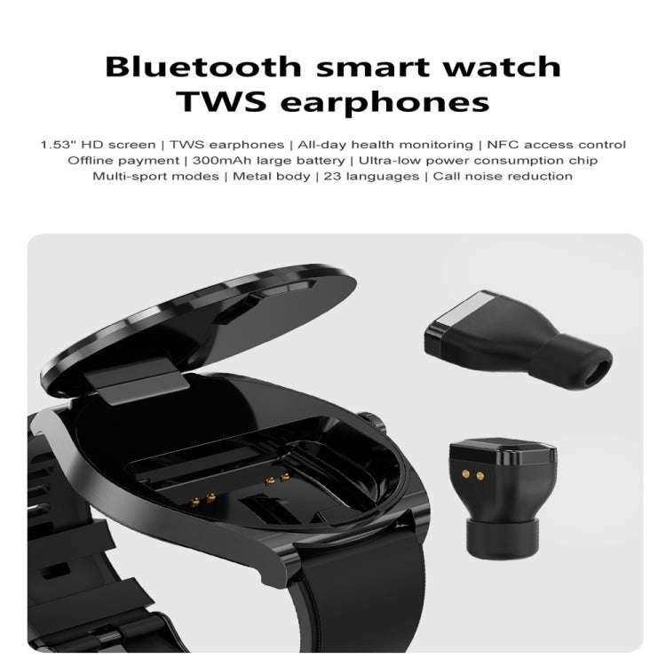 S9 1.53 inch Color Screen Smart Watch, Support Bluetooth Call / Heart Rate / Blood Pressure / Blo...