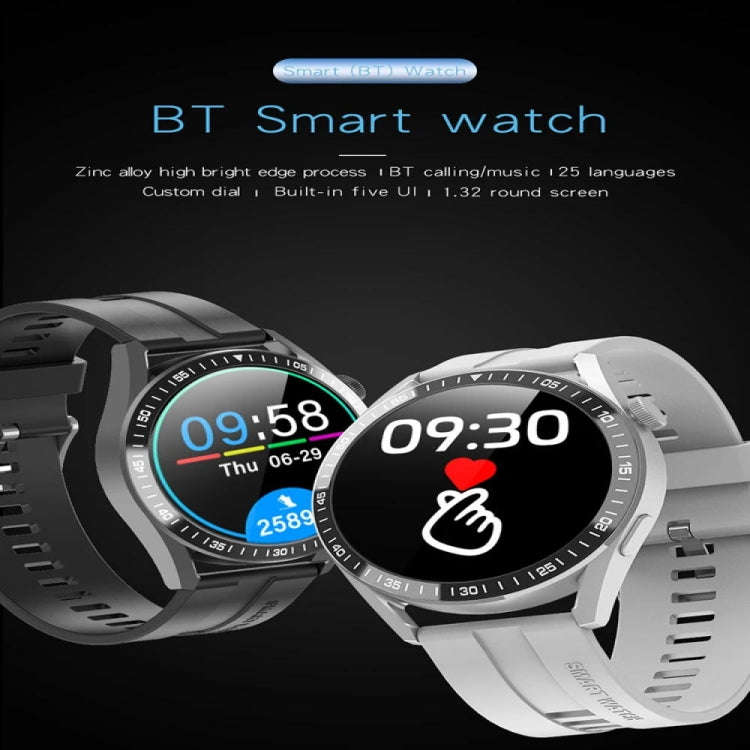 GT3 1.32 inch Color Screen Smart Watch, Support Bluetooth Call / Heart Rate / Blood Pressure / Bl...