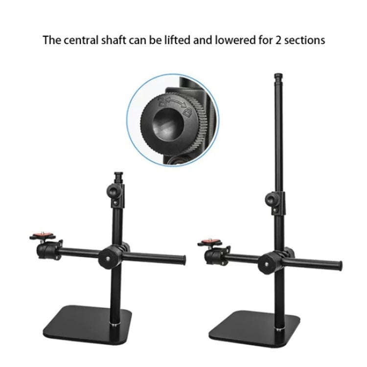 YUNTENG VCT-808 Table Phone Clip Holder Microphone DSLR Camera Desktop Mount Stand