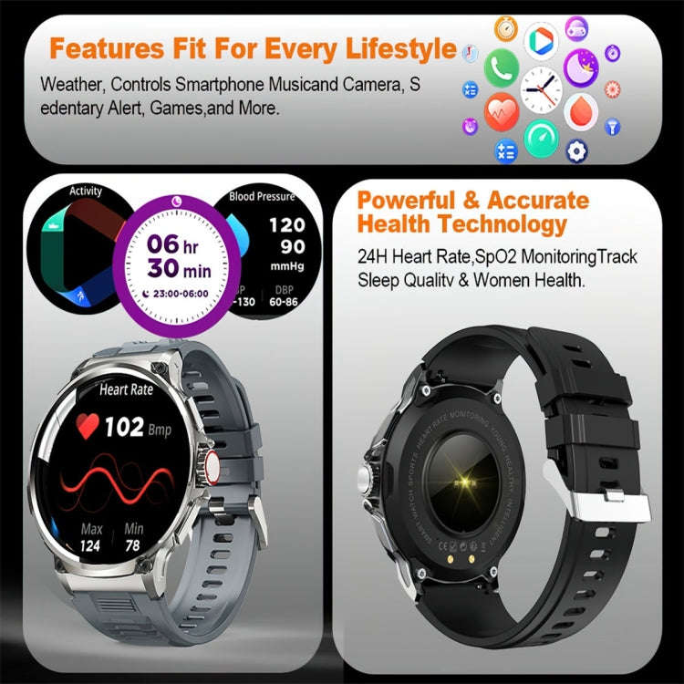 V69 1.85 inch Color Screen Smart Watch, Support Bluetooth Call / Heart Rate / Blood Pressure / Bl...