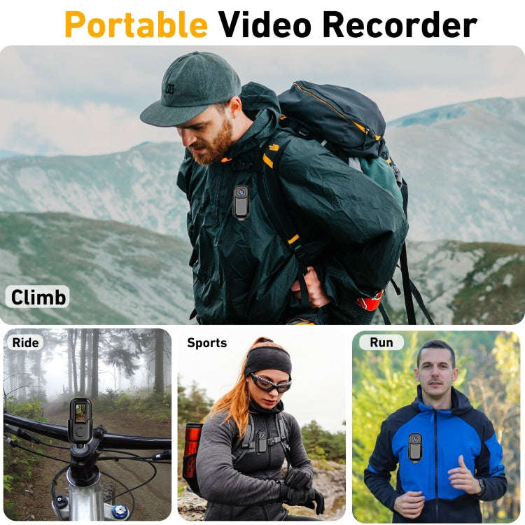 L11 Action Cam Sport DV Video Recording Pocket Camera 0.96 inch 1080P Mini Camera(Black)