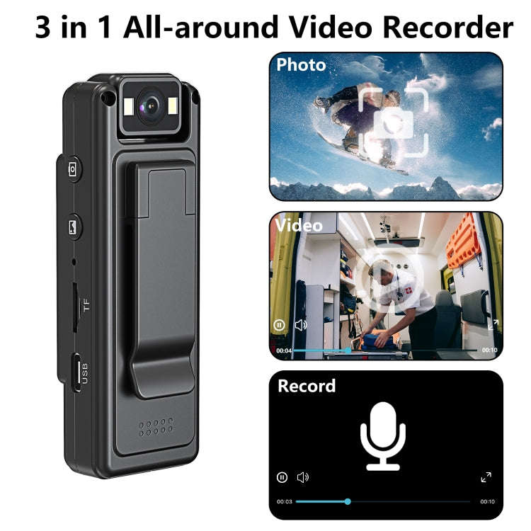 L12WIFI 180 Degrees Rotation Night Vision Camera Outdoor Sports Conference Video Recording Camera