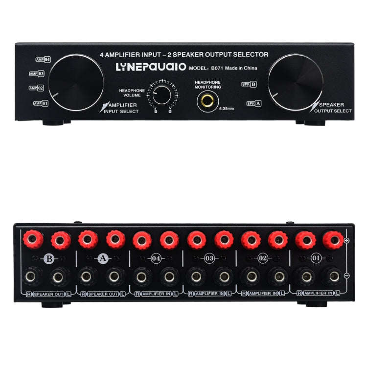B071 4 Input 2 Output or 2 In 4 Out Power Amplifier Speaker Selector Switcher