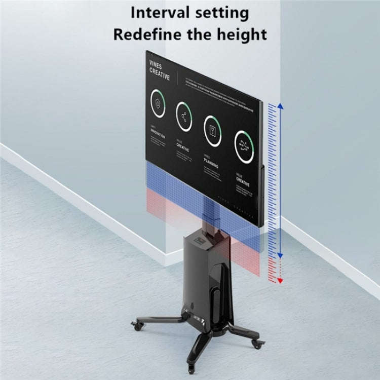 NB G85 55-85 inch TV Electric Remote Control Mobile Cart TV Floor Stand For Samsung / Hisense(UK ...