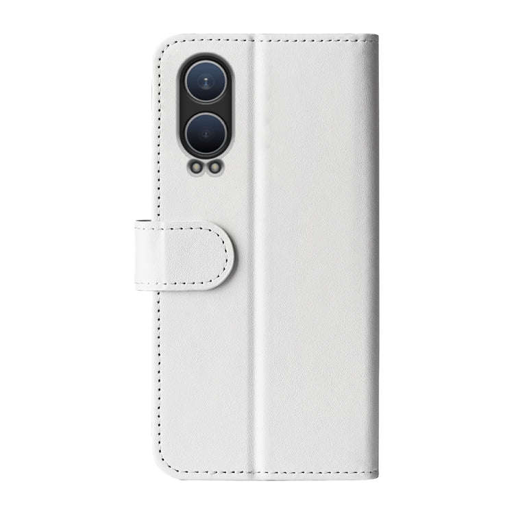 For OnePlus Nord CE 4 Lite 5G R64 Texture Horizontal Flip Leather Phone Case(White)