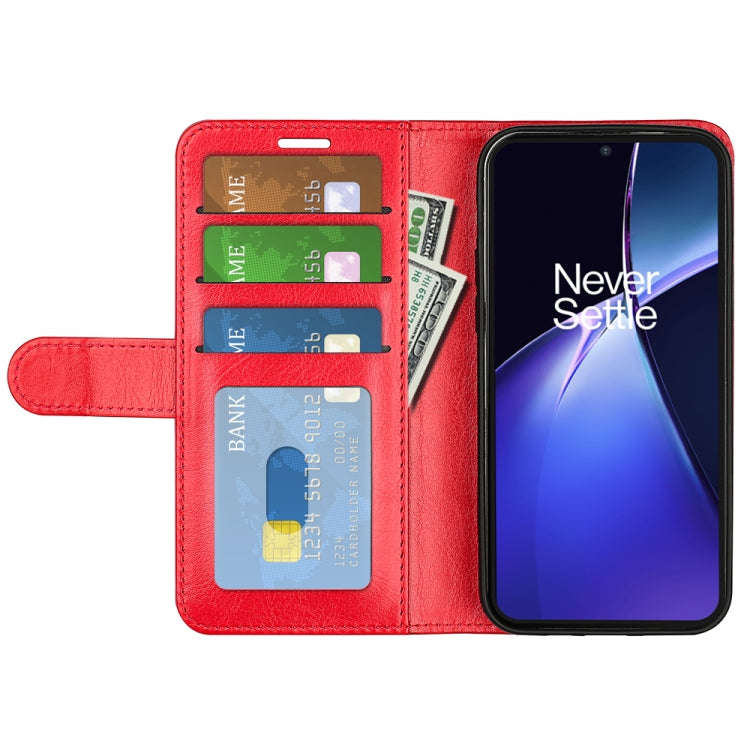 For OnePlus Nord CE 4 Lite 5G R64 Texture Horizontal Flip Leather Phone Case(Red)
