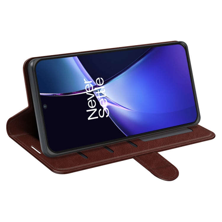 For OnePlus Nord CE 4 Lite 5G R64 Texture Horizontal Flip Leather Phone Case(Brown)