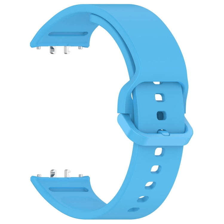 For Samsung Galaxy Fit 3 Solid Color Colorful Buckle Silicone Watch Band(Sky blue)