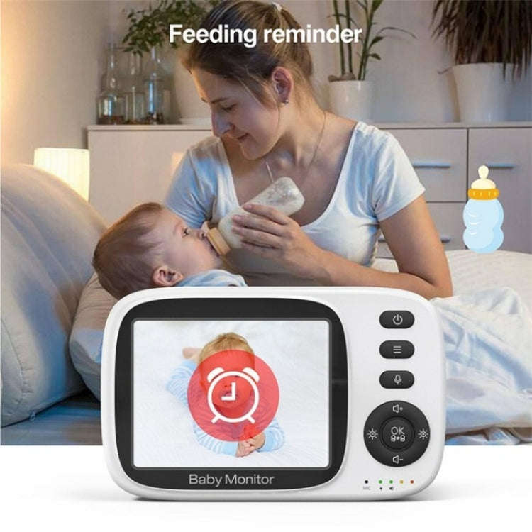 MC632A 2 Way Voice Talk Temperature Monitoring Baby Camera 3.2 inch Screen Baby Monitor(US Plug)