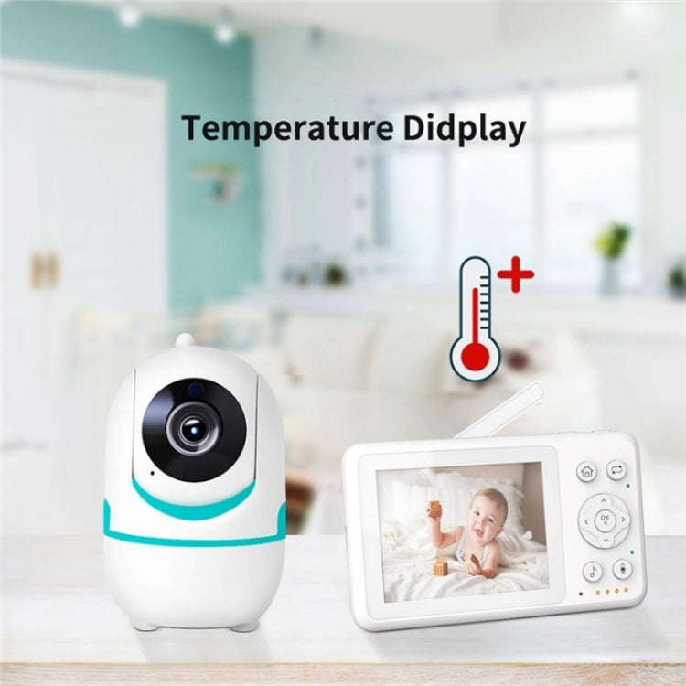 D031 2 Way Voice Built-in Lullabies Home Baby Security Camera 3.2-inch LCD Baby Monitor(EU Plug)