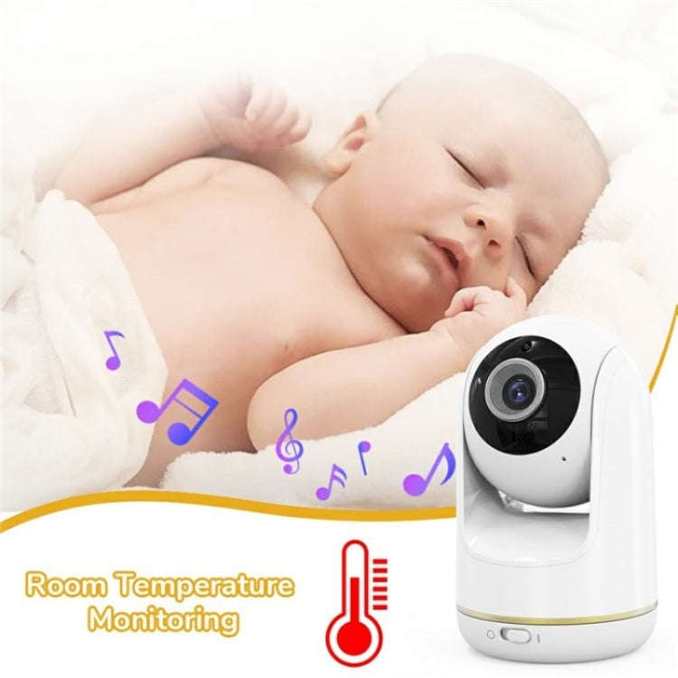 VB803 Built-in Lullabies PTZ Rotation HD Baby Security Camera 5-inch Baby Monitor(AU Plug)