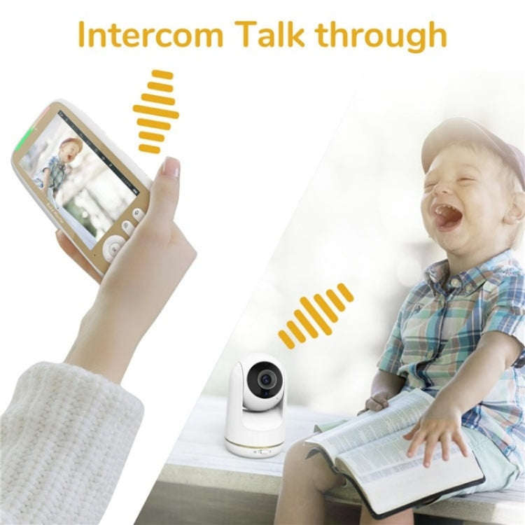 VB803 Built-in Lullabies PTZ Rotation HD Baby Security Camera 5-inch Baby Monitor(AU Plug)