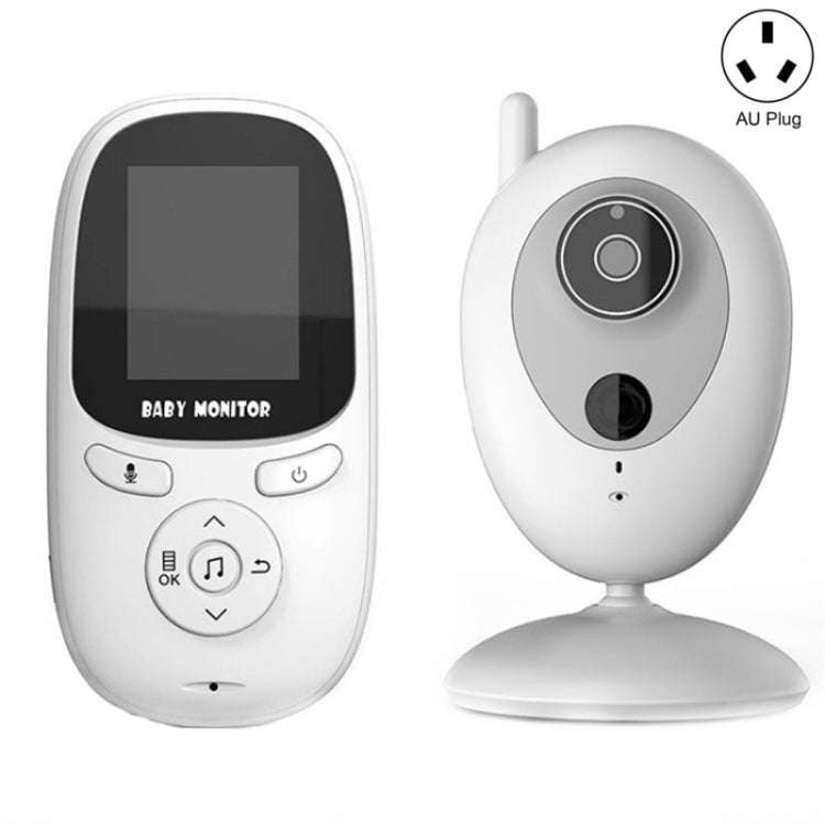 R306 Room Temperature Monitor Intercom Camera 2.0-inch Night Vision Wireless Baby Monitor(AU Plug)