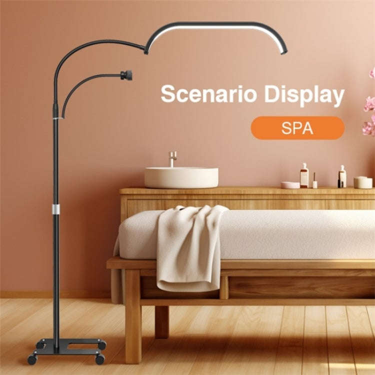 HD-G63X Floor Standing Remote Dimming LED Moon Lamp Manicure Eyelash Beauty Lamp(AU Plug)