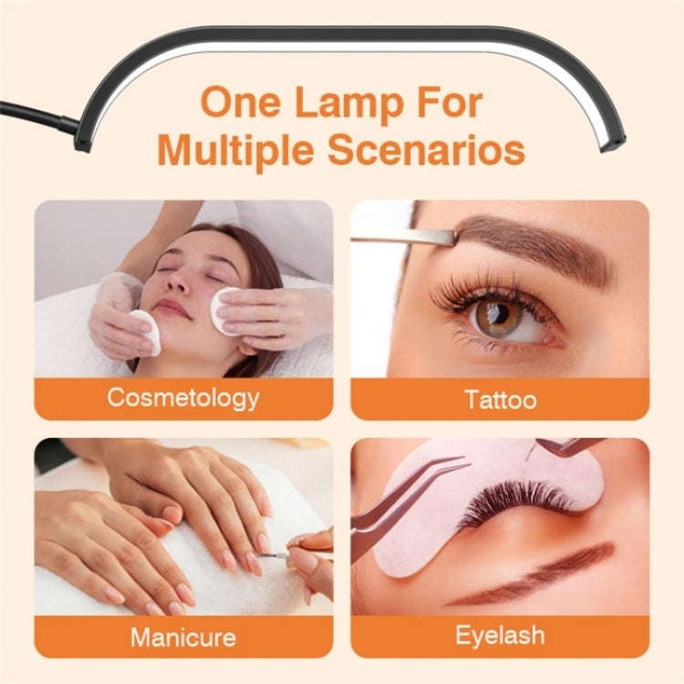 HD-G63X Floor Standing Remote Dimming LED Moon Lamp Manicure Eyelash Beauty Lamp(AU Plug)