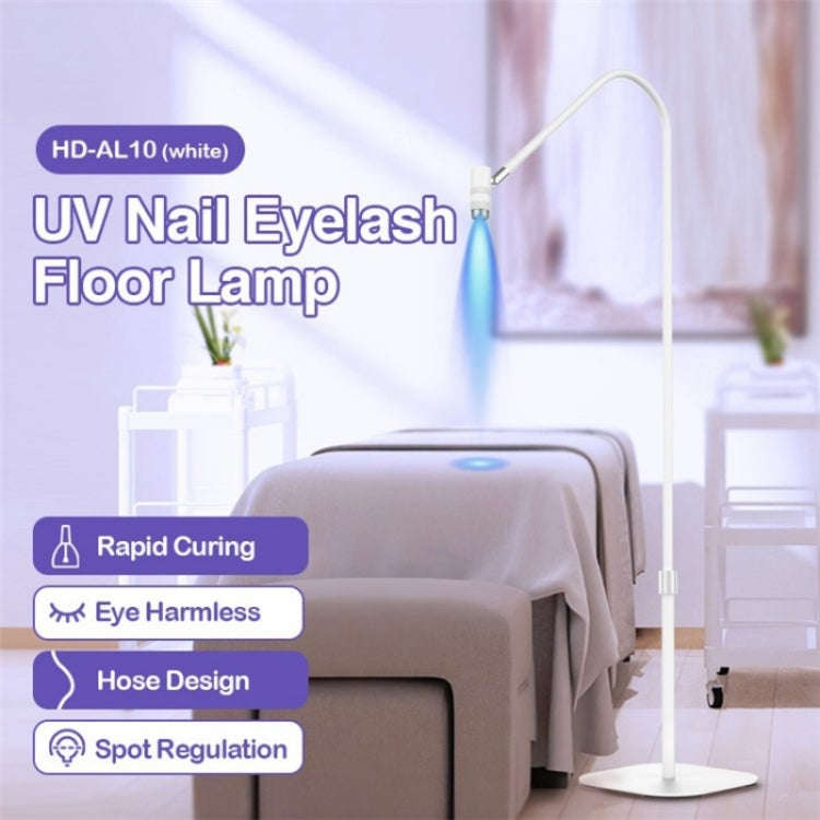 HD-AL10 UV Manicure Eyelash Beauty Floor Lamp Focus Adjustment Touch Dimming with Foot Switch, Pl...