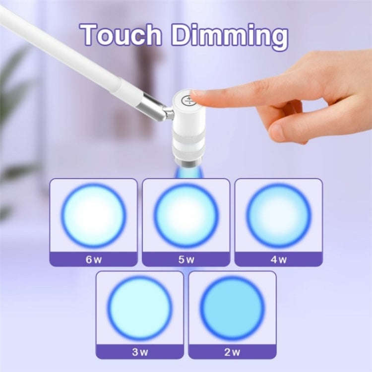 HD-AL10 UV Manicure Eyelash Beauty Floor Lamp Focus Adjustment Touch Dimming with Foot Switch, Pl...