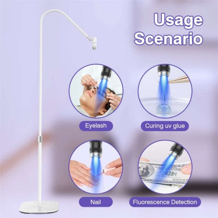 HD-AL10 UV Manicure Eyelash Beauty Floor Lamp Focus Adjustment Touch Dimming with Foot Switch, Pl...