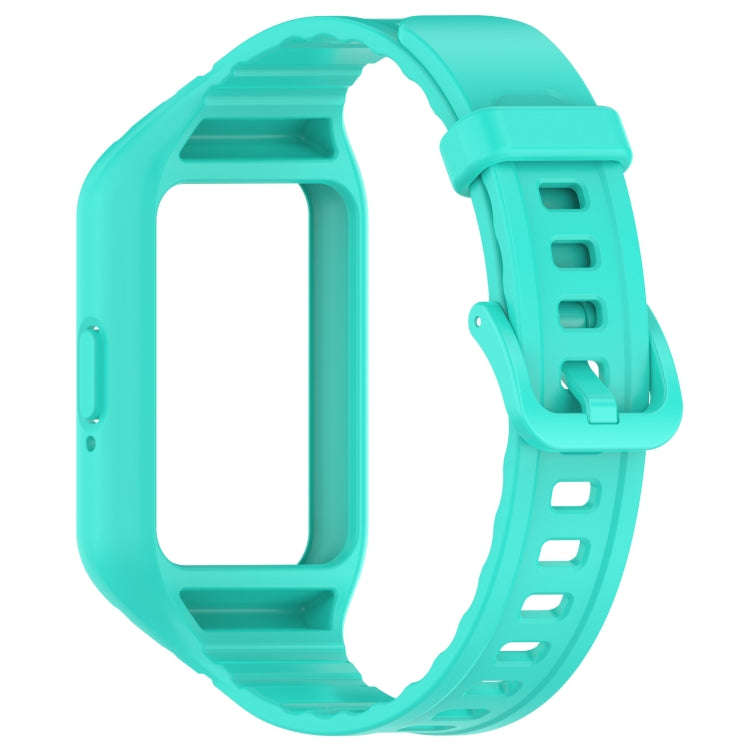For Samsung Galaxy Fit 3 Integrated TPU Watch Band(Cyan)