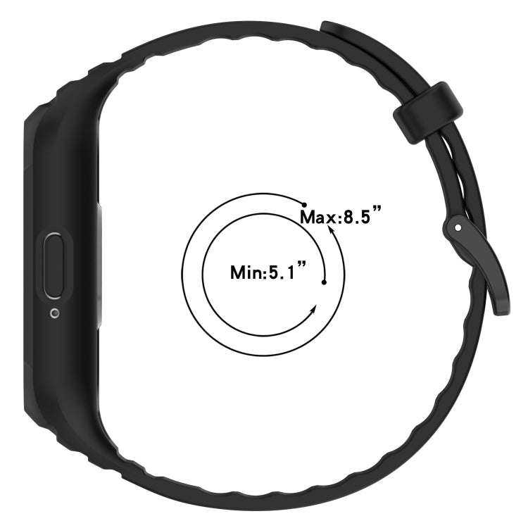 For Samsung Galaxy Fit 3 Integrated TPU Watch Band(Dark Blue)