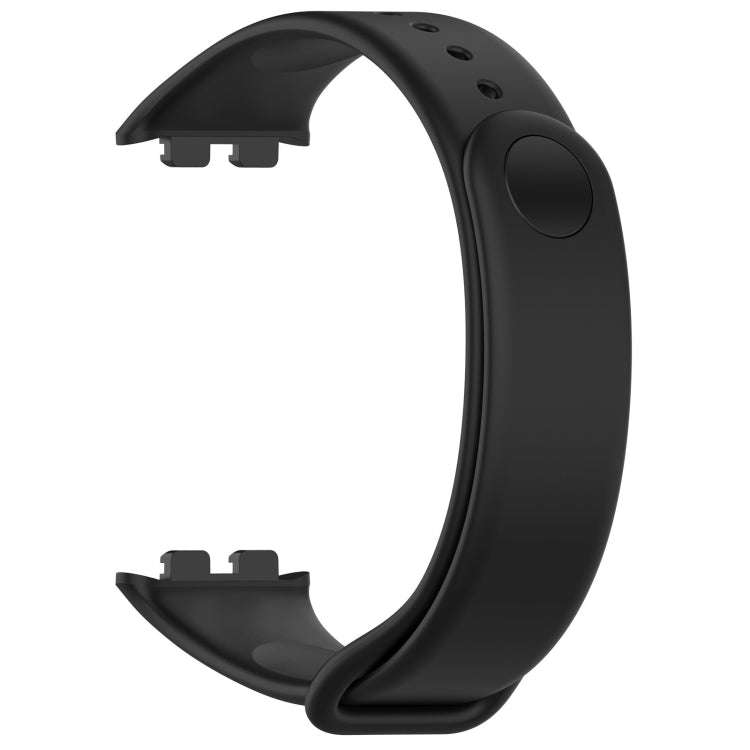 For Honor Band 9 Solid Color TPU Watch Band(Black)