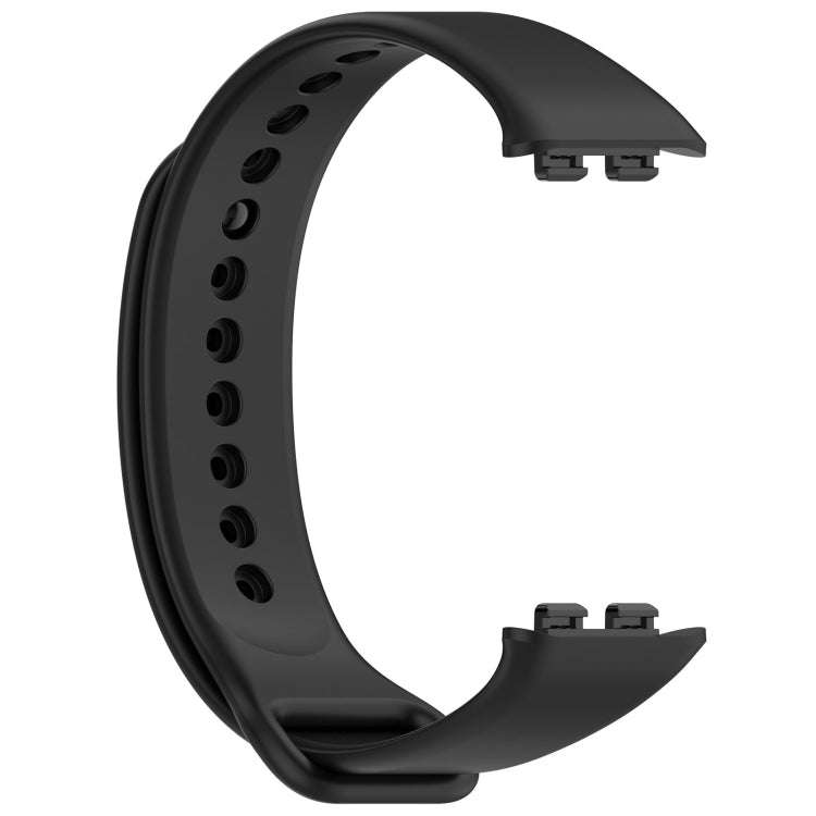 For Honor Band 9 Solid Color TPU Watch Band(Black)
